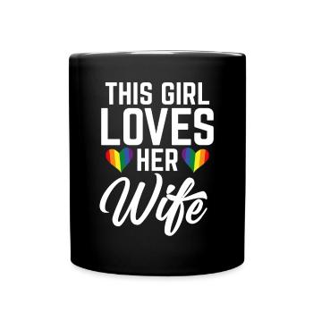 Lesbian Gifts - Tasse einfarbig - Schwarz - Vorne