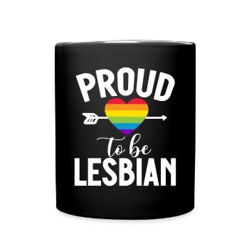 Lesbian Gifts - Tasse einfarbig - Schwarz - Vorne