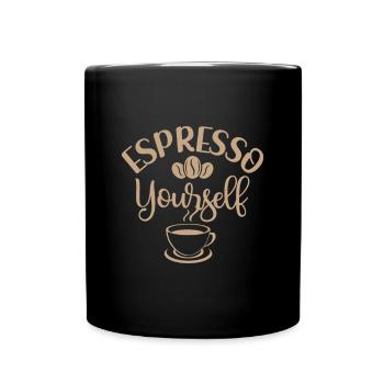 Espresso Yourself - Barista Coffee Fans - Full Colour Mug - black - Front