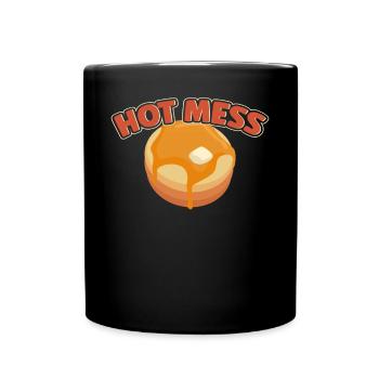 Pancake Lover Kids Chaud Mess - Mug uni - noir - Devant