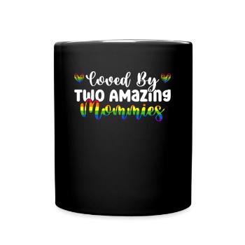 Gay Mom Lesbian Mothers Mothers Day - Full Colour Mug - black - Front