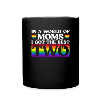 Homosexuell Mom Lesbisch Mütter Mütter Tag - Tasse einfarbig - Schwarz - Vorne