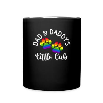 Gay Papa Allié Papa Fête des Pères - Mug uni - noir - Devant