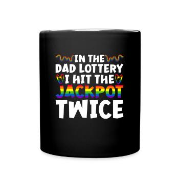 Gay Dad Ally Dad Father’s Day - Mug uni - noir - Devant