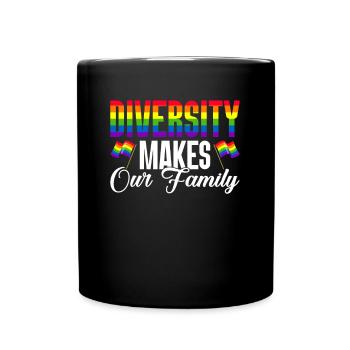 Parents gays Gay Pride Famille Parents queer - Mug uni - noir - Devant