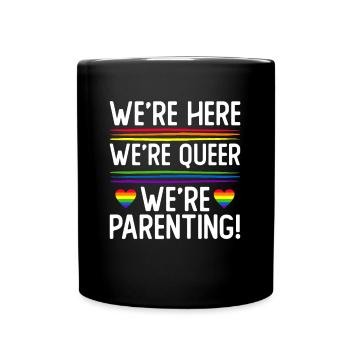 Parents gays Gay Pride Famille Parents queer - Mug uni - noir - Devant