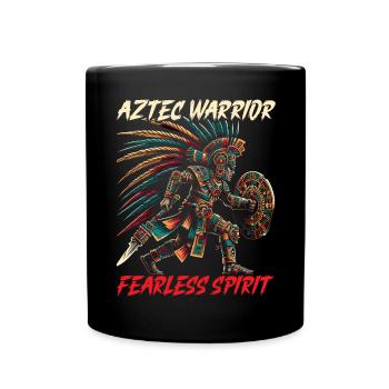 Guerrier aztèque Civilisation aztèque mexicaine indigène - Mug uni - noir - Devant