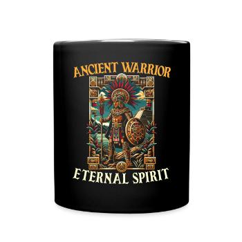 Guerrier aztèque Civilisation aztèque mexicaine indigène - Mug uni - noir - Devant