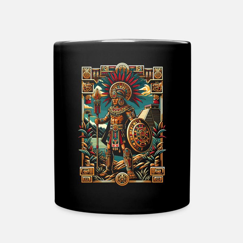 Aztekischer Krieger Mexikanische Azteken-Zivilisation - Tasse einfarbig - Schwarz