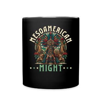 Guerrier aztèque Civilisation aztèque mexicaine indigène - Mug uni - noir - Devant