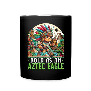 Guerrier aztèque Civilisation aztèque mexicaine indigène - Mug uni - noir - Devant