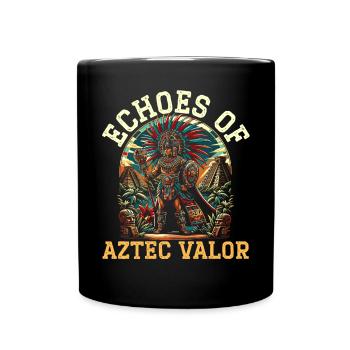 Guerrier aztèque Civilisation aztèque mexicaine indigène - Mug uni - noir - Devant