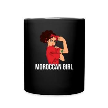 moroccan girl, morocco - Tasse einfarbig - Schwarz - Vorne