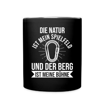 Mountaineer, Hiking, Hiker, Climbing, Mountaineering - Full Colour Mug - black - Front