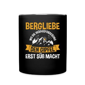 Mountaineer, Hiking, Hiker, Climbing, Mountaineering - Full Colour Mug - black - Front
