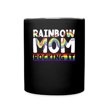 Gay Mom Lesbian Mothers Mothers Day - Full Colour Mug - black - Front