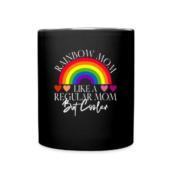 Gay Mom Lesbian Mothers Mothers Day - Full Colour Mug - black - Front