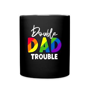 Gay Papa Allié Papa Fête des Pères - Mug uni - noir - Devant