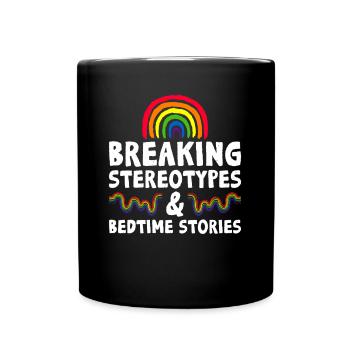 Gay Dad Ally Dad Father's Day - Full Colour Mug - black - Front