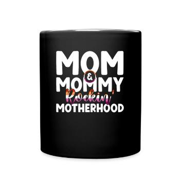 Gay Mom Lesbian Mothers Mothers Day - Full Colour Mug - black - Front
