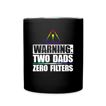 Gay Papa Allié Papa Fête des Pères - Mug uni - noir - Devant