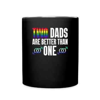 Gay Papa Allié Papa Fête des Pères - Mug uni - noir - Devant
