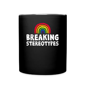 Gay Papa Allié Papa Fête des Pères - Mug uni - noir - Devant