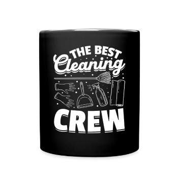 The best Cleaning Crew - Housekeeper Janitor - Full Colour Mug - black - Front