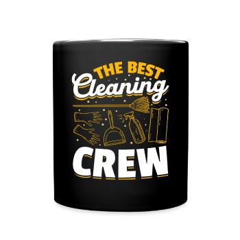 The best Cleaning Crew - Housekeeper House Cleaner - Full Colour Mug - black - Front