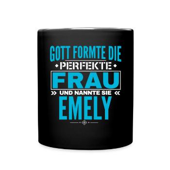 Emely Name Design - Full Colour Mug - black - Front