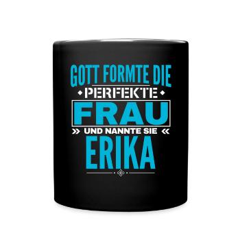Erika Name Design - Full Colour Mug - black - Front