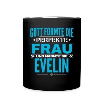 Conception du nom Evelin - Mug uni - noir - Devant