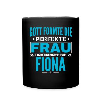 Conception du nom Fiona - Mug uni - noir - Devant