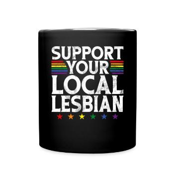 Lesbian Gifts - Tasse einfarbig - Schwarz - Vorne