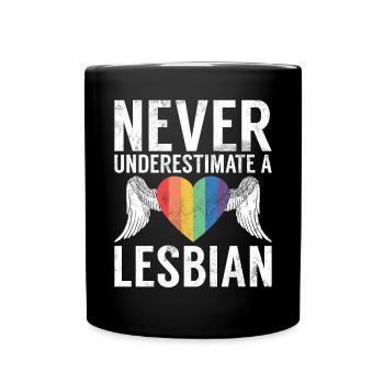 Lesbian Gifts - Tasse einfarbig - Schwarz - Vorne