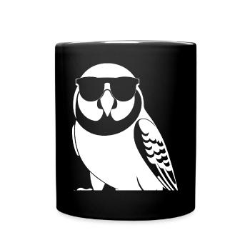 Lustiger Vogel mit Sonnenbrille Cool Bourke's Parak - Tasse einfarbig - Schwarz - Vorne