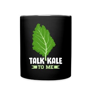 Kale Vegetarian Veganism - Full Colour Mug - black - Front