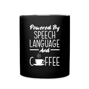 Speech therapist, speech therapist, speech therapist - Full Colour Mug - black - Front