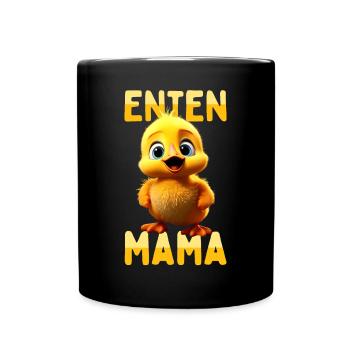 Ducks Mom Mother's Day Cute Ducklings Mother Duck - Full Colour Mug - black - Front