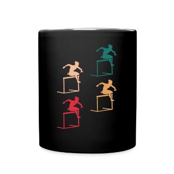 Colour play of the obstacle course - Full Colour Mug - black - Front