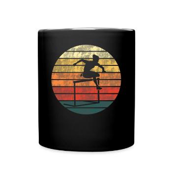Obstacle Course Sunset - Sportglanz - Full Colour Mug - black - Front