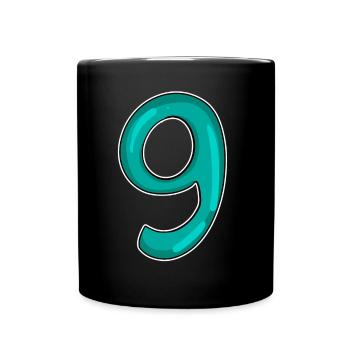 9 - Tasse einfarbig - Schwarz - Vorne