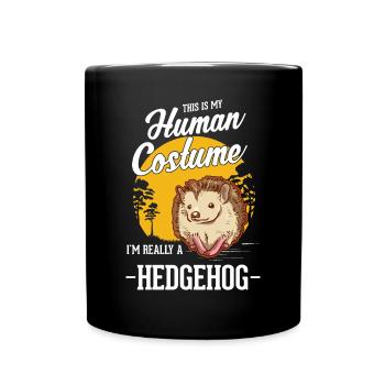 Déguisement Hérisson Halloween - Mug uni - noir - Devant