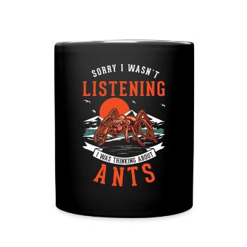 Ants, Ant Farm, Anthill, Fire Ants - Full Colour Mug - black - Front