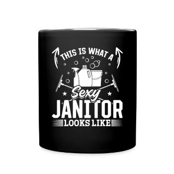 Voici à quoi ressemble un concierge sexy - Sexy Jani - Mug uni - noir - Devant