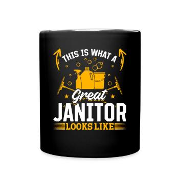 Voici à quoi ressemble un bon concierge - Nettoyage - Mug uni - noir - Devant