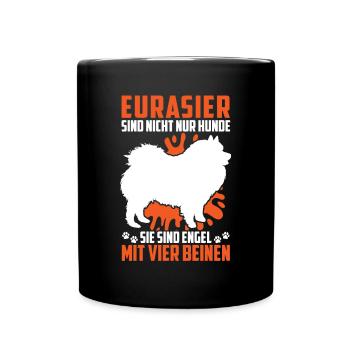 Eurasier not just a dog Eurasian Spitz - Full Colour Mug - black - Front