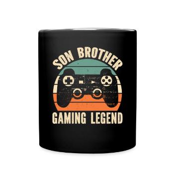 Video Games Gaming Boys Brother Teen - Full Colour Mug - black - Front