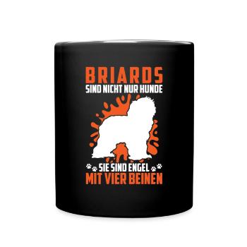 Briard n’est pas qu’un chien Berger de Brie Briard - Mug uni - noir - Devant