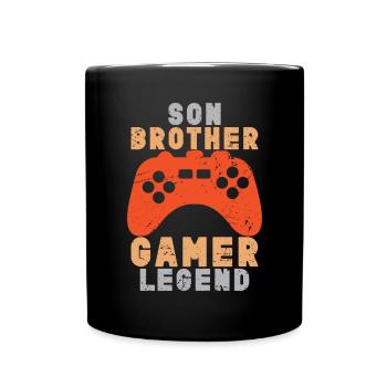 Video Games Gaming Boys Brother Teen - Full Colour Mug - black - Front